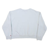 CHAMPION Womens White Crew Neck XL Cotton Blend Sweatshirt Casual Pullover