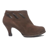 BALLY Womens Brown Ankle Boots Synthetic UK 4.5 Elegant Low Heel Stylish