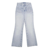 LEE COOPER Womens Jeans Light Blue Classic Wide-Leg Denim W24 L32 Comfort Fit