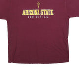 RIVALRY THREADS Mens Maroon Arizona State Sun Devils Graphic T-Shirt XL Short