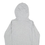 DKNY Womens Grey Hoodie S Cotton Blend Pullover Hooded Sweatshirt