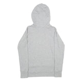 DKNY Womens Grey Hoodie S Cotton Blend Pullover Hooded Sweatshirt