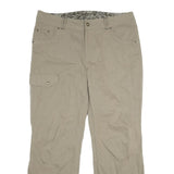 NATURE TRAIL Mens Cotton Blend Beige Regular Trousers W38 L32 Cargo Pocket Zip