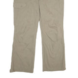 NATURE TRAIL Mens Cotton Blend Beige Regular Trousers W38 L32 Cargo Pocket Zip