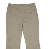 NATURE TRAIL Mens Cotton Blend Beige Regular Trousers W38 L32 Cargo Pocket Zip