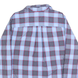 TOMMY HILFIGER Mens Blue & Red Check Shirt L Long Sleeve Cotton Casual