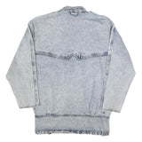 COA Womens Blue Cotton Denim Jacket M Button Closure Casual Vintage Style