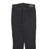 LEVI'S 721 Womens Jeans Black Slim Skinny Denim Raw Hem W30 L27