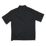 PIERRE CARDIN Mens Black & White Rayon Short Sleeve Shirt L Stylish Tropical