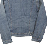 LEVI'S Mens Blue Denim Jacket L Cotton Blend Classic Button Closure Casual