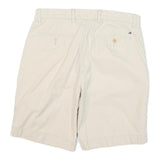 TOMMY HILFIGER Mens Shorts Cream Casual Classic Fit L W31 Cotton Blend