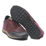VALENTINO Mens Burgundy & Pink Low Top Trainers Synthetic UK 7 Stylish