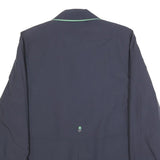 BIAGGINI Womens Navy Blue & Green Button Jacket UK 14 Polyester Blend Classic