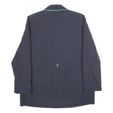BIAGGINI Womens Navy Blue & Green Button Jacket UK 14 Polyester Blend Classic