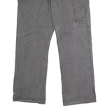 DICKIES Mens Regular Grey Cotton Blend Jeans Button W40 L31 Workwear Durable