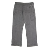 DICKIES Mens Regular Grey Cotton Blend Jeans Button W40 L31 Workwear Durable
