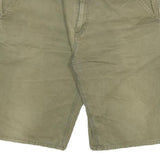CARHARTT Mens Shorts Green Casual Cotton Blend 2XL W36 Workwear Durable