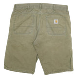 CARHARTT Mens Shorts Green Casual Cotton Blend 2XL W36 Workwear Durable