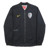 NIKE Mens Black Yellow Cleveland Cavaliers Jacket M Cotton Blend Zip NBA