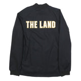 NIKE Mens Black Yellow Cleveland Cavaliers Jacket M Cotton Blend Zip NBA