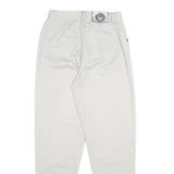 TRUSSARDI Womens Cotton White Slim Tapered Trousers W27 L30 Stylish Casual