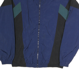 MTAPRO Mens Blue & Green Colourblock Zip Jacket XL Polyester Windbreaker