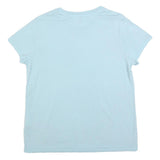 LEVI'S Womens Light Blue T-Shirt L Short Sleeve Crew Neck Cotton Blend Casual