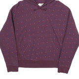 CHAMPION REVERSE WEAVE Mens Maroon & Pink Hoodie L Cotton Pullover Patterned