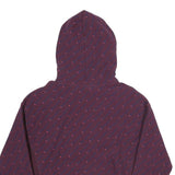CHAMPION REVERSE WEAVE Mens Maroon & Pink Hoodie L Cotton Pullover Patterned