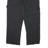 DICKIES Mens Black Cotton Blend Regular Fit Straight Trousers W37 L28 Workwear