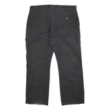 DICKIES Mens Cotton Black Regular Straight Trousers W38 L30 Workwear Casual