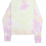 DKNY Womens Multicolour Tie Dye Zip Up Hoodie L Casual Cotton Sweatshirt