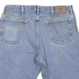 WRANGLER Mens Shorts Blue Denim L W38 Classic Cotton Blend Casual Zip Closure