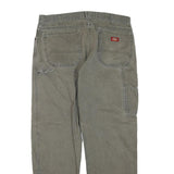 DICKIES Mens Regular Fit Workwear Jeans Beige Cotton Blend Zip W38 L32 Painter