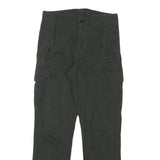 PAUL SMITH Mens Cotton Blend Black Regular Cargo Trousers W30 L30 Workwear Zip