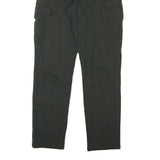 PAUL SMITH Mens Cotton Blend Black Regular Cargo Trousers W30 L30 Workwear Zip