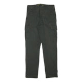PAUL SMITH Mens Cotton Blend Black Regular Cargo Trousers W30 L30 Workwear Zip