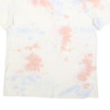 CHAMPION Mens White & Pink Tie Dye T-Shirt L Short Sleeve Crew Neck Casual