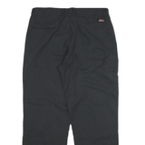 DICKIES Mens Cotton Blend Black Regular Straight Trousers W36 L30 Workwear