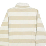 PATAGONIA Womens Beige & Cream Striped Plain Half Zip Pullover Regular Fit M
