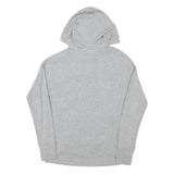 REEBOK Womens Grey Hoodie XS Lightweight Logo Pullover Sweatshirt