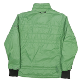 COLUMBIA Womens Green Outdoor Jacket L Polyester Blend Woven Plain Lightweight