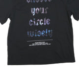 DREAMS X NIGHTMARES Mens Black XL Graphic T-Shirt Short Sleeve Crew Neck Cotton