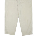 TOMMY HILFIGER Mens Cotton Blend Beige Regular Straight Trousers W38 L30 Classic