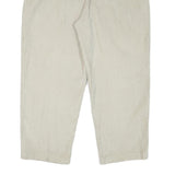 TOMMY HILFIGER Mens Cotton Blend Beige Regular Straight Trousers W38 L30 Classic