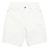 LEVI'S Mens Shorts White Denim M W29 Classic Fit Casual Summer