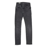 LEVI'S 510 BIG E Mens Jeans Black Slim Skinny Denim Medium W27 L32 Slim Fit Zip