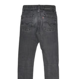 LEVI'S 510 BIG E Mens Jeans Black Slim Skinny Denim Medium W27 L32 Slim Fit Zip