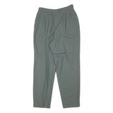 JONES NEW YORK Womens Wool Blend Grey Relaxed Straight Trousers W27 L27 Classic