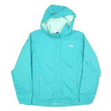 THE NORTH FACE Womens Blue Outdoor Jacket XL Polyester Blend Plain Lightweight